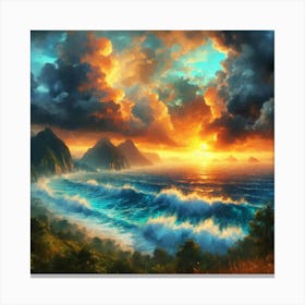 Tempestuous Beauty 12 1 Canvas Print