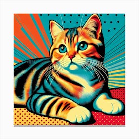 Pop Cat 25 Canvas Print