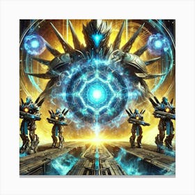 A Futuristic And Intense Depiction Of The Anchorpo Canvas Print