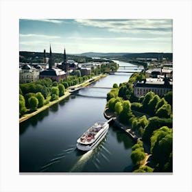 Architecture Tour Tourism River Capital Boat Skyline Scenic Vacancy Green Popular Road Wa (9) Canvas Print