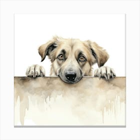 Dog Painting Canvas Print