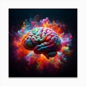 Colorful Brain 2 Canvas Print