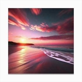 Sunset Beach Canvas Print