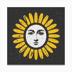 Sun Face Canvas Print