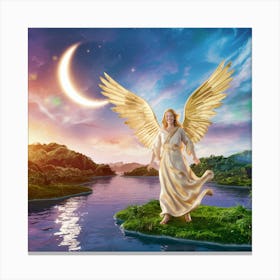 Angel With Wings 3 Canvas Print