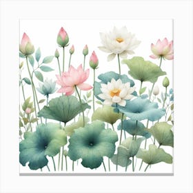 Lotuses 1 Canvas Print