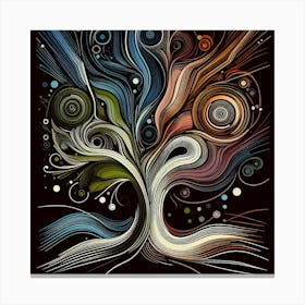 Abstract tree 1 Canvas Print