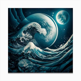 Great Wave Off Kanagawa 15 Canvas Print