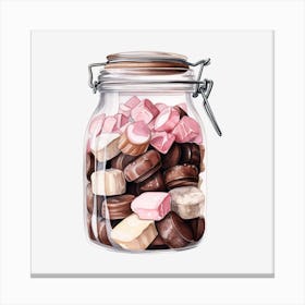 Jar Of Chocolates 7 Canvas Print