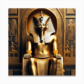 Golden Pharaoh Canvas Print