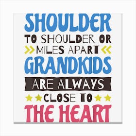 Grandparents Family Quote Design For Grandpa And Grandma Canvas Print