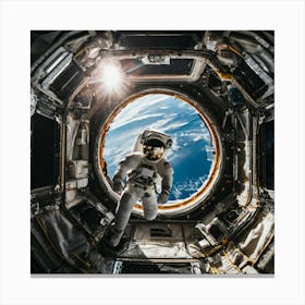 Astronaut In Space 5 Canvas Print