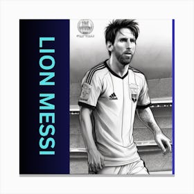 Lion Messi N 1 Canvas Print