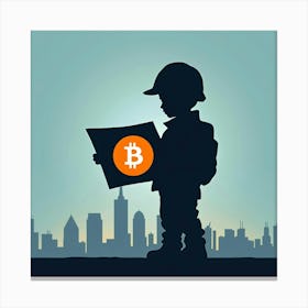 Bitcoin In Chicago Canvas Print