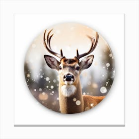 Deer frame Canvas Print