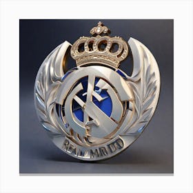 Real Madrid Crest Canvas Print