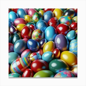 Colorful Eggs Canvas Print