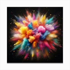 Colorful Powder Explosion 14 Canvas Print