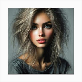 Portrait Of A Girl 14 Canvas Print