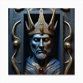 Bust Of The King Canvas Print