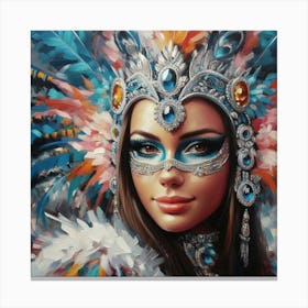 Carnival Girl Canvas Print