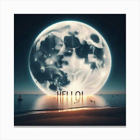 Full moon Canvas Print