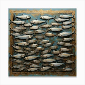 Sardines Art Print 2 Canvas Print