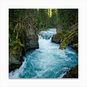 Blue River Canvas Print