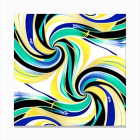 Abstract Swirls 1 Canvas Print