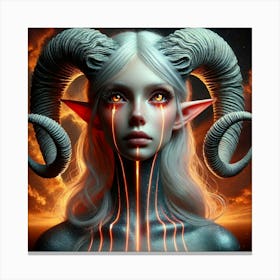 Demon Girl 9 Canvas Print