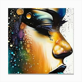 Face Of A Woman Canvas Print