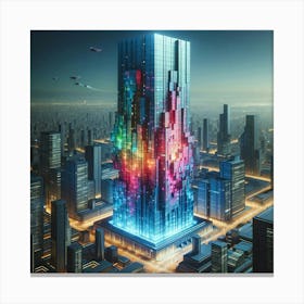 Futuristic Skyscraper 1 Canvas Print