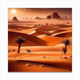 Desert Landscape 80 Canvas Print