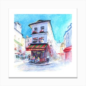 Paris Cafe. Wall prints. Canvas Print