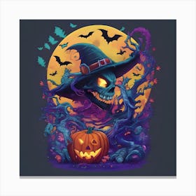 Halloween Skeleton 2 Canvas Print