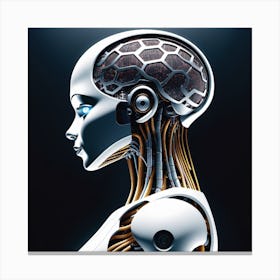 Robot Head 25 Canvas Print