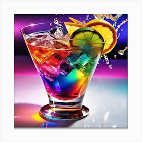 Rainbow Cocktail 4 Canvas Print