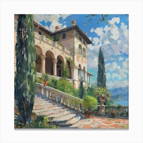 Villa Lante, Memory of Rome 2 Canvas Print