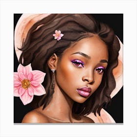 Afro-American Beauty Canvas Print