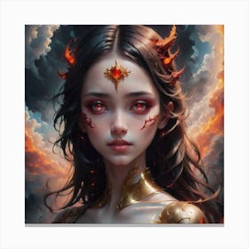 Demon Girl 3 Canvas Print