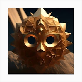 Golden Alien Eyes Canvas Print