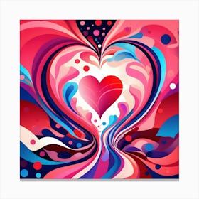 Abstract Heart 3 Canvas Print