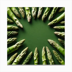 Asparagus In A Circle 1 Canvas Print