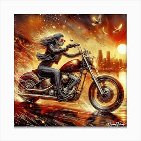 Sunset Ride Canvas Print