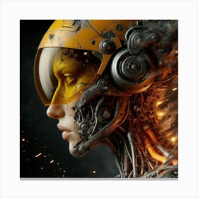 Futuristic Woman 19 Canvas Print