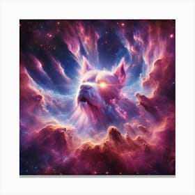 Dog In Space 1 Canvas Print