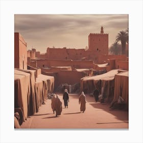 Moroccan souk Canvas Print