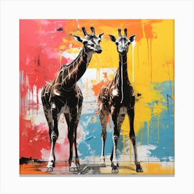 Giraffes 3 Canvas Print