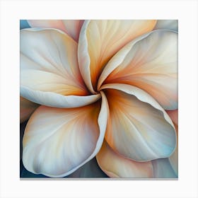 Floral Art 0013 11 Poster Nov Frangipani 0032 Bp6586 A Close Up Of The Center Inside An Most Beautiful Fran 95daff16 C64 Canvas Print