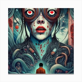 Red Nightmares Canvas Print